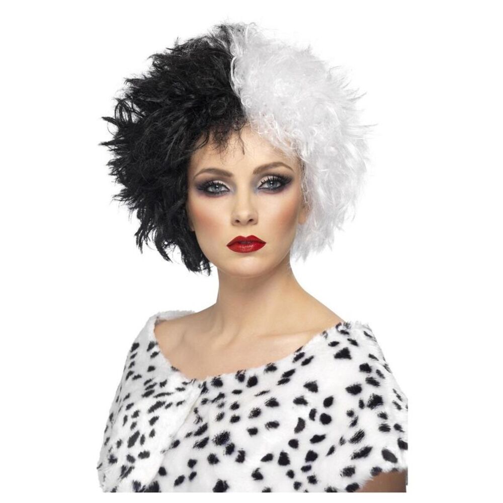 Smiffys Womens/Ladies Evil Madame Evil Wig / Black/White
